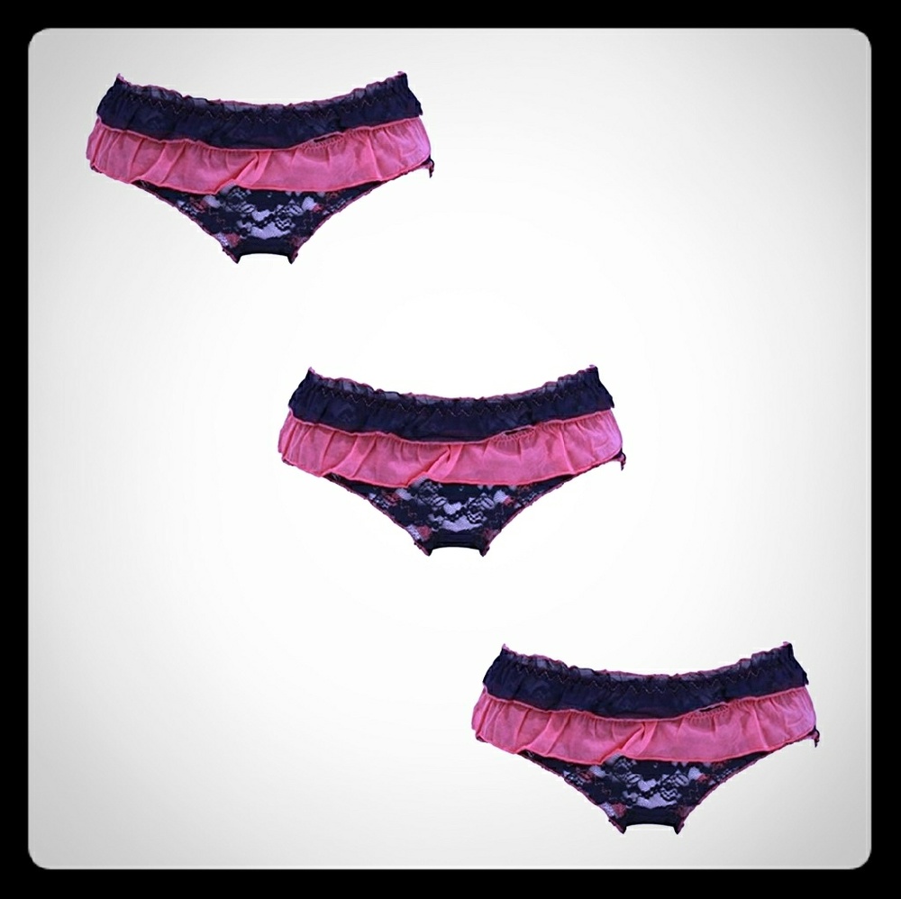Women 3 pack lace hipster panty underwear S/M box